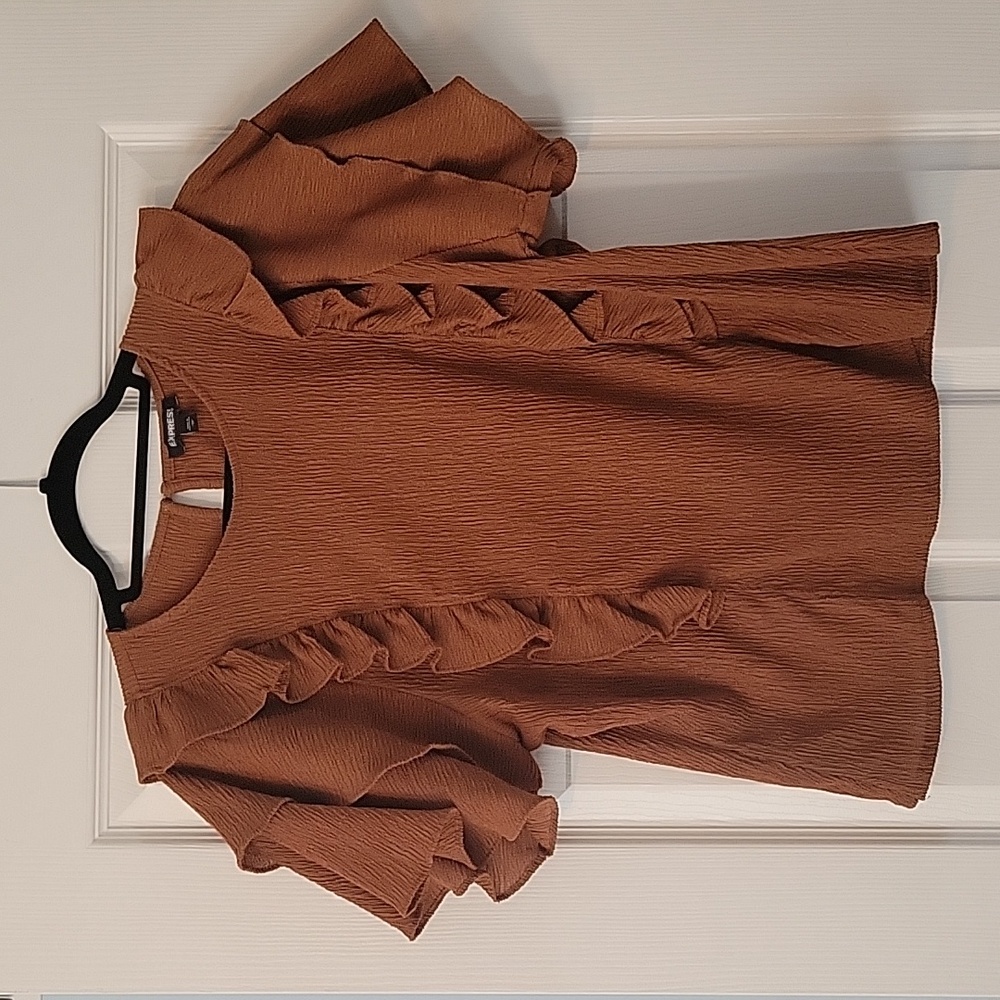 Express Ruffle Sleeve Shirt